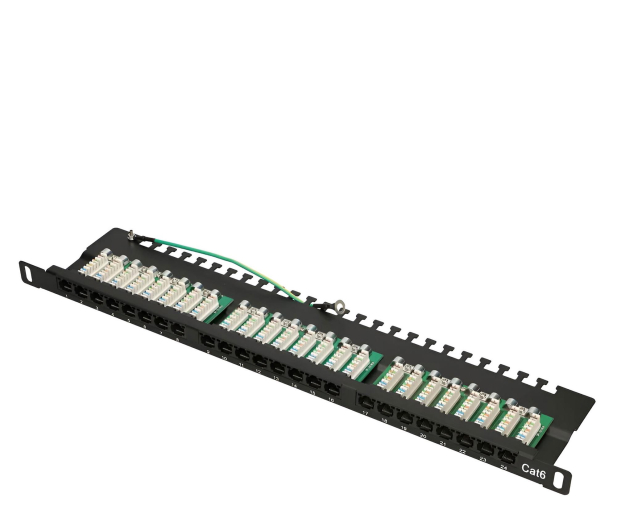 Extralink Patchpanel 24 porty 0.5U CAT6 UTP EX.9663 - 1323252 - zdjęcie 2